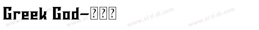Greek God字体转换